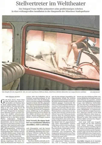 Süddeutsche Zeitung – Stellvertreter im Welttheater